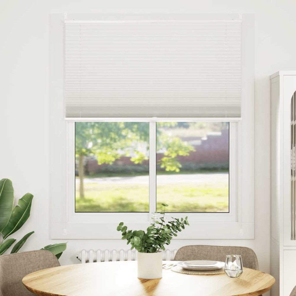 Jaluzea plisse, alb, 110x150 cm, pliuri