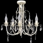 Lampă de plafon suspendată, candelabru cristal, elegant, 5 becuri Lampă de plafon suspendată, candelabru cristal, elegant, 5 becuri