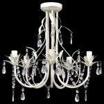 Lampă de plafon suspendată, candelabru cristal, elegant, 5 becuri Lampă de plafon suspendată, candelabru cristal, elegant, 5 becuri