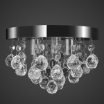 Candelabru cu cristale, design cromat Candelabru cu cristale, design cromat