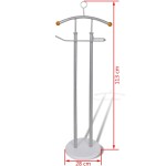 vidaXL Suport haine tip valet/organizator îmbrăcăminte, cadru metalic vidaXL Suport haine tip valet/organizator îmbrăcăminte, cadru metalic