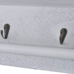 vidaXL Raft de perete, alb, 60 x 23,5 x 33 cm, lemn de paulownia vidaXL Raft de perete, alb, 60 x 23,5 x 33 cm, lemn de paulownia