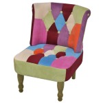 vidaXL Fotolii franțuzești, 2 buc., model mozaic, material textil