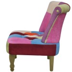 vidaXL Fotolii franțuzești, 2 buc., model mozaic, material textil