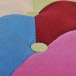 vidaXL Fotolii franțuzești, 2 buc., model mozaic, material textil