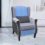 vidaXL Fotoliu, design mozaic, material textil vidaXL Fotoliu, design mozaic, material textil