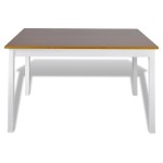 vidaXL Set mobilier de bucătărie, 5 piese, maro și alb