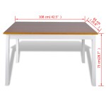 vidaXL Set mobilier de bucătărie, 5 piese, maro și alb