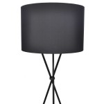 Abajur pentru lampă de podea cu suport înalt, negru Abajur pentru lampă de podea cu suport înalt, negru