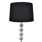 Lampă de podea abajur suport înalt, 4 bile decorative, negru Lampă de podea abajur suport înalt, 4 bile decorative, negru