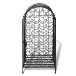 vidaXL Suport sticle de vin pentru 35 de sticle, metal