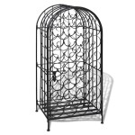 vidaXL Suport sticle de vin pentru 35 de sticle, metal