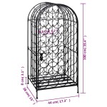 vidaXL Suport sticle de vin pentru 35 de sticle, metal