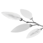 Lustră cu frunze cristal acrilic, alb/transparent, pentru 3 becuri E14 Lustră cu frunze cristal acrilic, alb/transparent, pentru 3 becuri E14