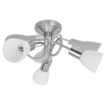 Candelabru cu cristale, design cromat Candelabru cu cristale, design cromat