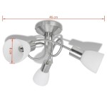 Candelabru cu cristale, design cromat Candelabru cu cristale, design cromat