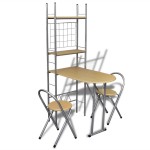 Set bar pentru mic dejun pliabil, cu 2 scaune Set bar pentru mic dejun pliabil, cu 2 scaune