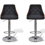 vidaXL Scaune de bar, 2 buc., lemn curbat și material textil vidaXL Scaune de bar, 2 buc., lemn curbat și material textil