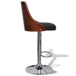 vidaXL Scaune de bar, 2 buc., lemn curbat și material textil vidaXL Scaune de bar, 2 buc., lemn curbat și material textil