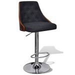 vidaXL Scaune de bar, 2 buc., lemn curbat și material textil vidaXL Scaune de bar, 2 buc., lemn curbat și material textil