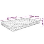 vidaXL Saltea din spumă cu memorie, 200 x 140 x 17 cm, moale