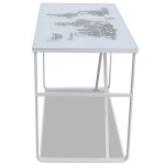 Birou dreptunghiular cu model tip hartă Birou dreptunghiular cu model tip hartă