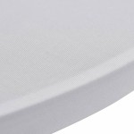 vidaXL Husă de masă cu picior Ø60 cm, 2 buc., alb, elastic vidaXL Husă de masă cu picior Ø60 cm, 2 buc., alb, elastic