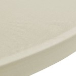vidaXL Husă de masă cu picior Ø80 cm, 2 buc., crem, elastic vidaXL Husă de masă cu picior Ø80 cm, 2 buc., crem, elastic