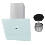 vidaXL Hotă de bucătărie din sticlă securizată, alb, 600 mm vidaXL Hotă de bucătărie din sticlă securizată, alb, 600 mm