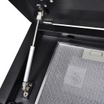 vidaXL Hotă de bucătărie, negru, 600 mm, sticlă securizată, cu afișaj vidaXL Hotă de bucătărie, negru, 600 mm, sticlă securizată, cu afișaj
