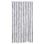 vidaXL Perdea pentru insecte, gri și alb, 100x220 cm, Chenille vidaXL Perdea pentru insecte, gri și alb, 100x220 cm, Chenille