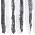 vidaXL Perdea pentru insecte, gri și alb, 100x220 cm, Chenille vidaXL Perdea pentru insecte, gri și alb, 100x220 cm, Chenille
