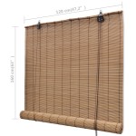 Jaluzele rulabile, 120 x 160 cm, bambus natural Jaluzele rulabile, 120 x 160 cm, bambus natural