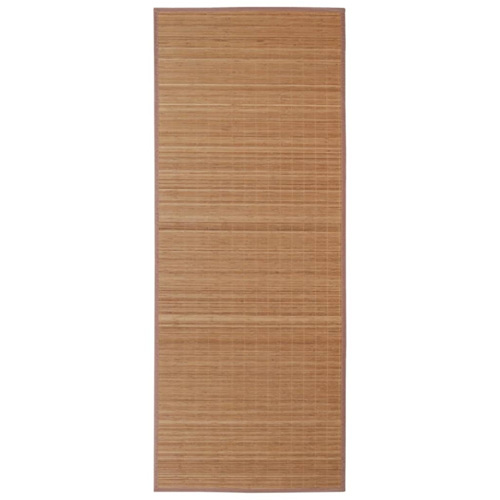 Covor dreptunghiular din bambus natural, 80 x 300 cm