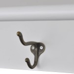 vidaXL Dulap de bucătărie din lemn cu uşă din sticlă, alb