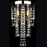 Plafonieră din metal alb, cu mărgele de cristal Plafonieră din metal alb, cu mărgele de cristal