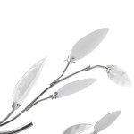Plafoniera transparentă/albă brațe frunze cristal acrilic 5 becuri E14 Plafoniera transparentă/albă brațe frunze cristal acrilic 5 becuri E14