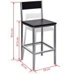 vidaXL Set mobilier bar mic dejun, înălțime tejghea