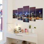 Set tablouri imprimate pe pânză, New York Skyline, 200x100 cm Set tablouri imprimate pe pânză, New York Skyline, 200x100 cm