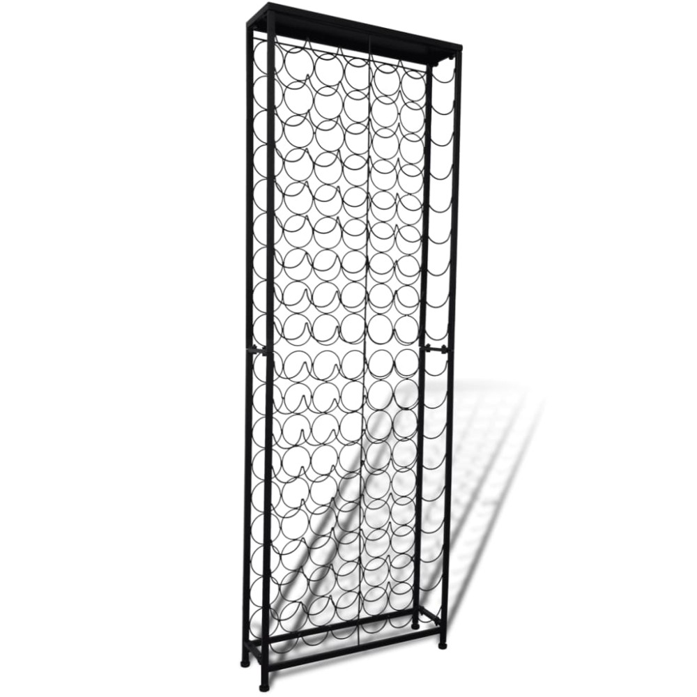 vidaXL Suport sticle de vin pentru 108 sticle, metal