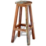 vidaXL Scaun de bar, lemn masiv reciclat vidaXL Scaun de bar, lemn masiv reciclat