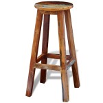 vidaXL Scaun de bar, lemn masiv reciclat vidaXL Scaun de bar, lemn masiv reciclat