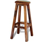 vidaXL Scaun de bar, lemn masiv reciclat vidaXL Scaun de bar, lemn masiv reciclat