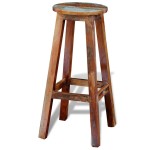 vidaXL Scaun de bar, lemn masiv reciclat vidaXL Scaun de bar, lemn masiv reciclat