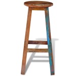 vidaXL Scaun de bar, lemn masiv reciclat vidaXL Scaun de bar, lemn masiv reciclat