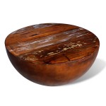 vidaXL Măsuță cafea, formă de bol, bază din oțel, lemn masiv reciclat vidaXL Măsuță cafea, formă de bol, bază din oțel, lemn masiv reciclat