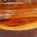 vidaXL Măsuță cafea, formă de bol, bază din oțel, lemn masiv reciclat vidaXL Măsuță cafea, formă de bol, bază din oțel, lemn masiv reciclat