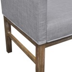 vidaXL Banchetă cu perne căptușite, textil, lemn de hevea, gri deschis vidaXL Banchetă cu perne căptușite, textil, lemn de hevea, gri deschis