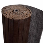 vidaXL Paravan de cameră din bambus, maro închis, 250 x 165 cm