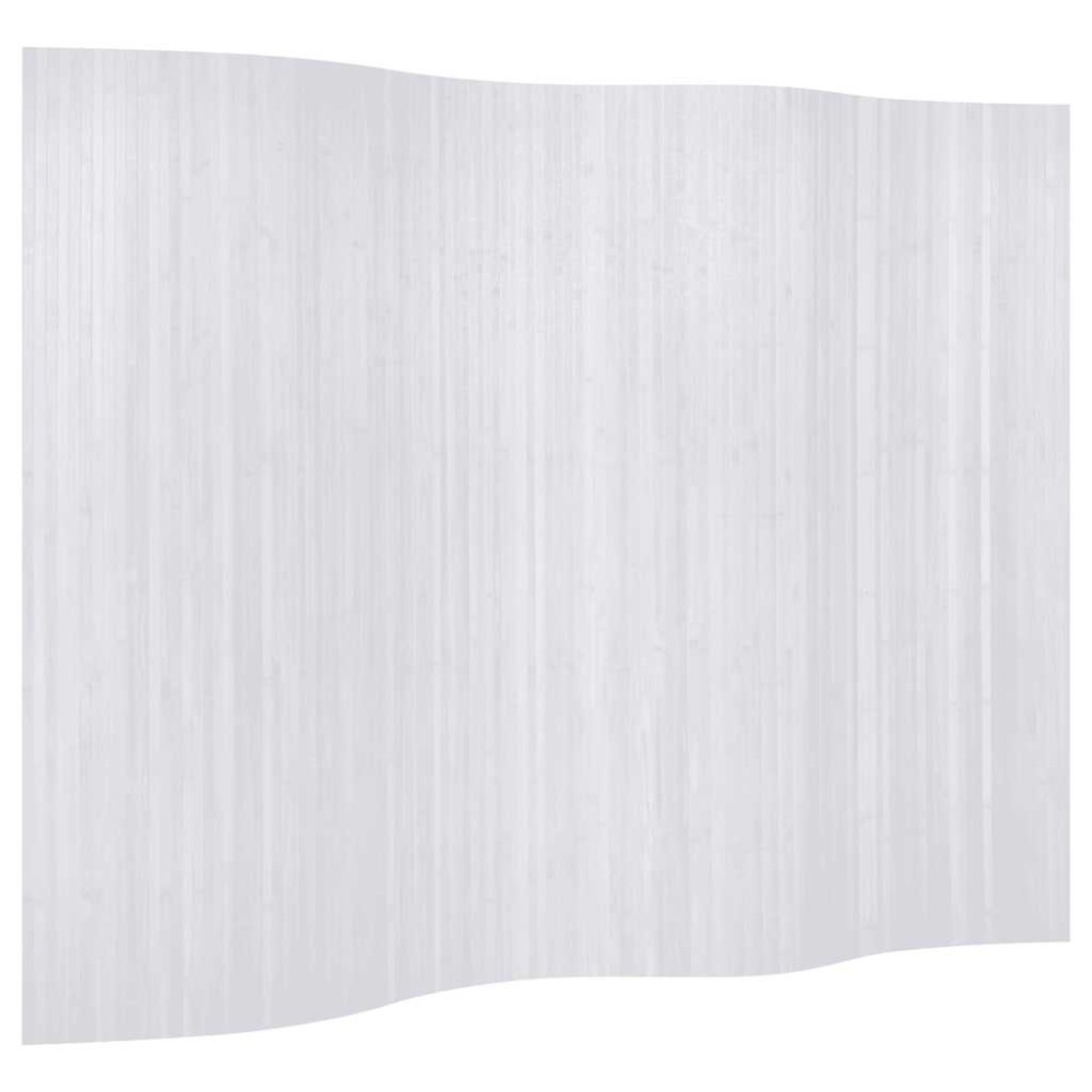 vidaXL Paravan de cameră, alb, 250 x 165 cm, bambus
